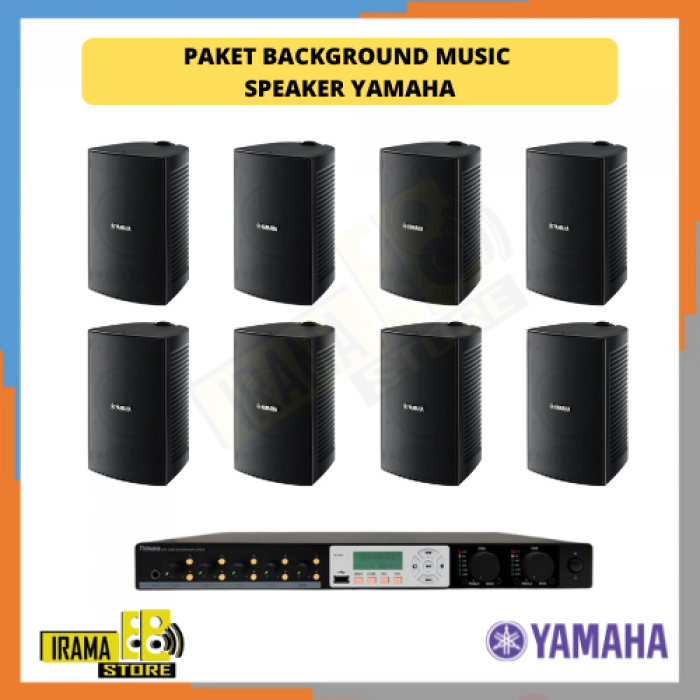 Paket Background Music Indoor Speaker Yamaha - 8 Speaker
